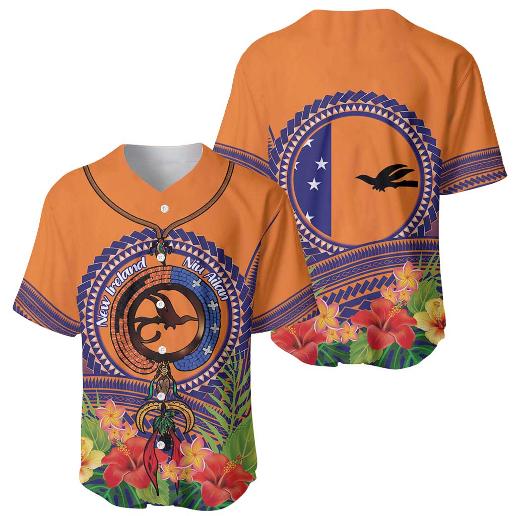 PNG New Ireland Province Baseball Jersey Niu Ailan Necklace Polynesian Tattoo - Polynesian Pride