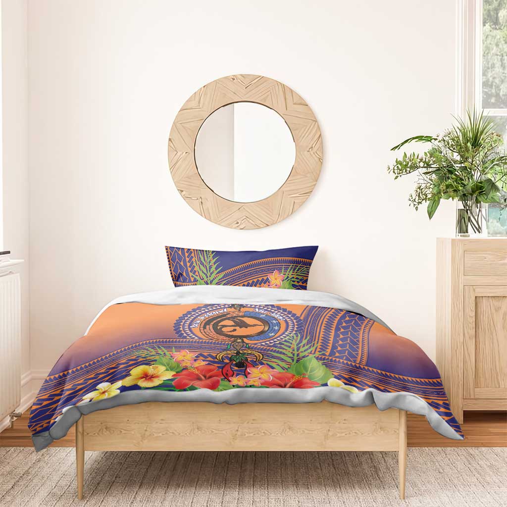 PNG New Ireland Province Bedding Set Niu Ailan Necklace Polynesian Tattoo - Polynesian Pride