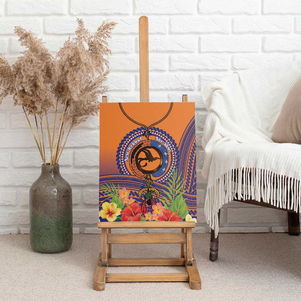 PNG New Ireland Province Canvas Wall Art Niu Ailan Necklace Polynesian Tattoo - Polynesian Pride