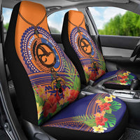PNG New Ireland Province Car Seat Cover Niu Ailan Necklace Polynesian Tattoo LT14 - Polynesian Pride