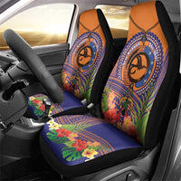 PNG New Ireland Province Car Seat Cover Niu Ailan Necklace Polynesian Tattoo LT14 - Polynesian Pride