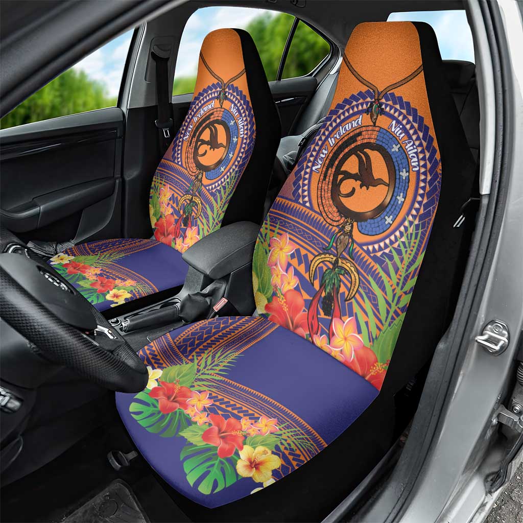 PNG New Ireland Province Car Seat Cover Niu Ailan Necklace Polynesian Tattoo LT14 - Polynesian Pride