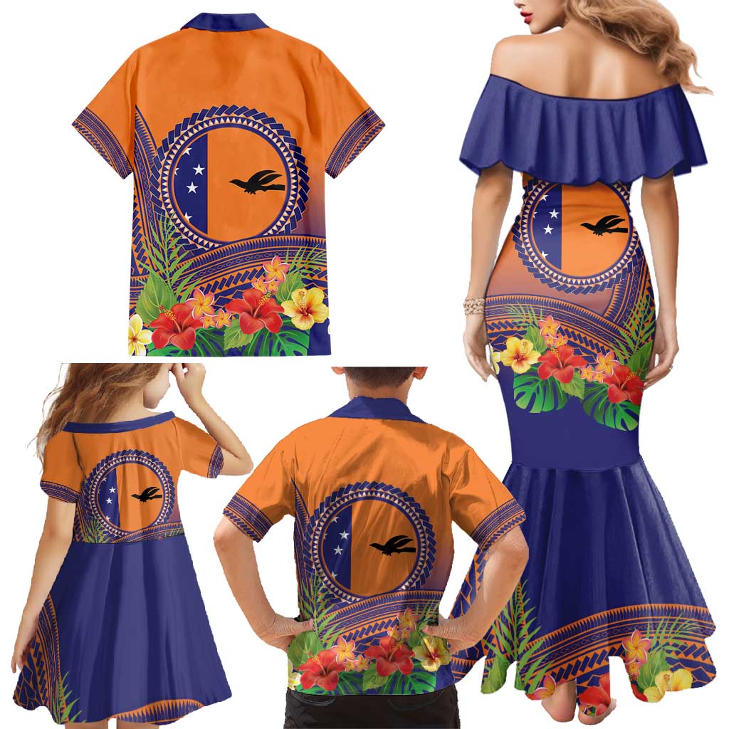PNG New Ireland Province Family Matching Mermaid Dress and Hawaiian Shirt Niu Ailan Necklace Polynesian Tattoo LT14 - Polynesian Pride