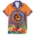PNG New Ireland Province Family Matching Off The Shoulder Long Sleeve Dress and Hawaiian Shirt Niu Ailan Necklace Polynesian Tattoo - Polynesian Pride
