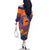 PNG New Ireland Province Family Matching Off The Shoulder Long Sleeve Dress and Hawaiian Shirt Niu Ailan Necklace Polynesian Tattoo - Polynesian Pride