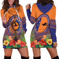 PNG New Ireland Province Hoodie Dress Niu Ailan Necklace Polynesian Tattoo LT14 - Polynesian Pride