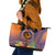 PNG New Ireland Province Leather Tote Bag Niu Ailan Necklace Polynesian Tattoo - Polynesian Pride