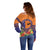 PNG New Ireland Province Off Shoulder Sweater Niu Ailan Necklace Polynesian Tattoo - Polynesian Pride