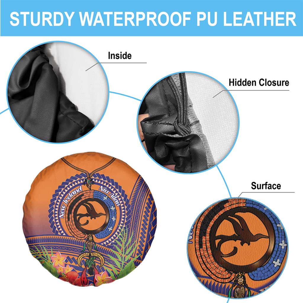 PNG New Ireland Province Spare Tire Cover Niu Ailan Necklace Polynesian Tattoo LT14 - Polynesian Pride