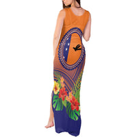 PNG New Ireland Province Tank Maxi Dress Niu Ailan Necklace Polynesian Tattoo LT14 - Polynesian Pride