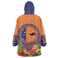 PNG New Ireland Province Wearable Blanket Hoodie Niu Ailan Necklace Polynesian Tattoo LT14 - Polynesian Pride