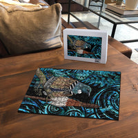 New Zealand Tui Bird Taiaha Puzzle Maori Weapon Paua Shell Mix Silver Fern