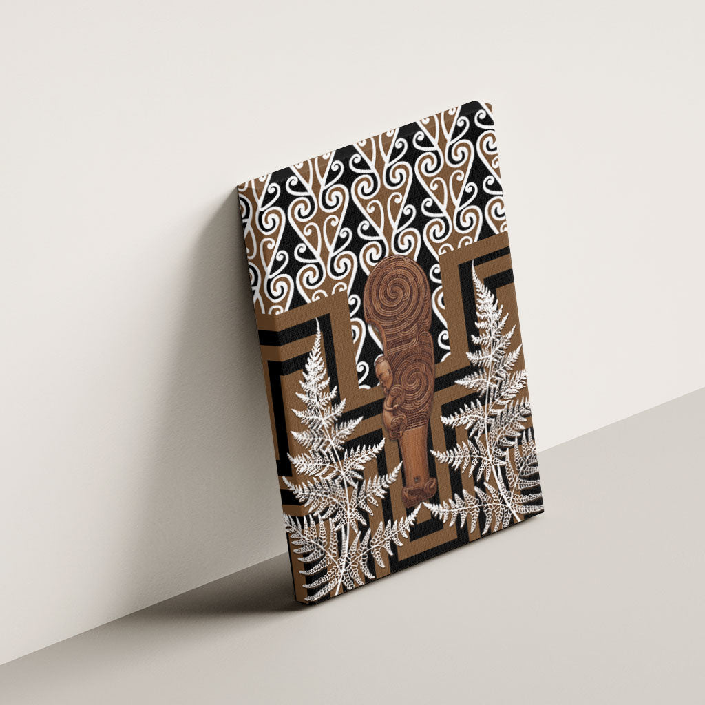 Wahaika New Zealand Canvas Wall Art Maori Weapon Kowhaiwhai Fern Poutama Motifs