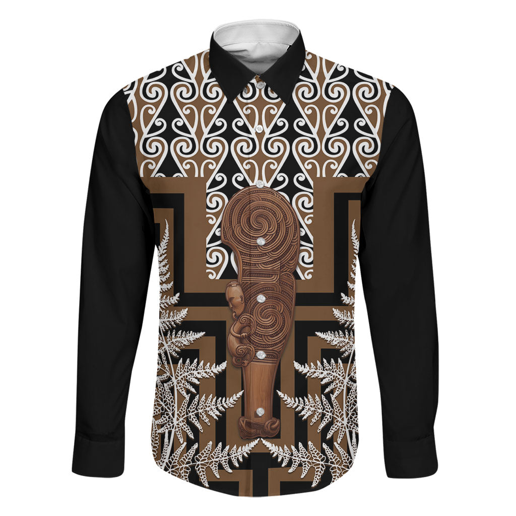 Wahaika New Zealand Family Matching Mermaid Dress and Hawaiian Shirt Maori Weapon Kowhaiwhai Fern Poutama Motifs