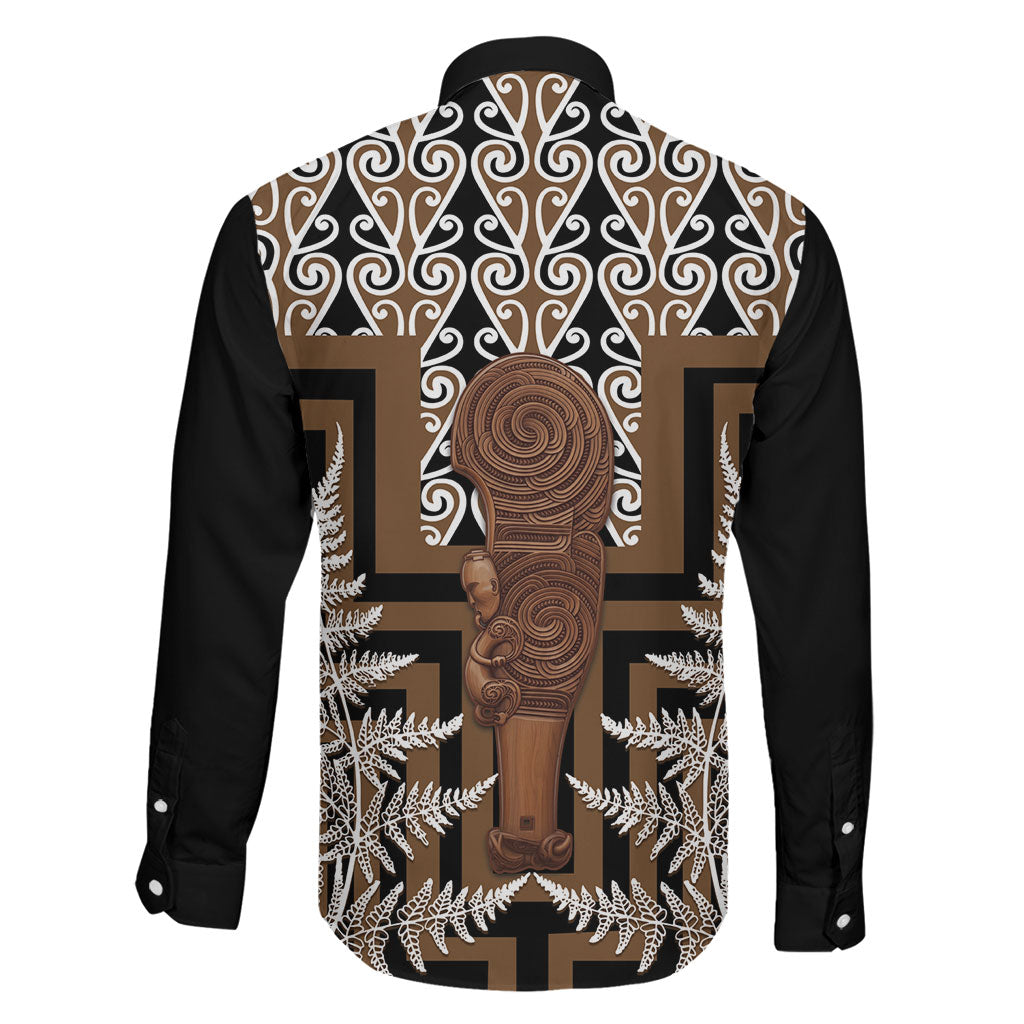 Wahaika New Zealand Family Matching Puletasi and Hawaiian Shirt Maori Weapon Kowhaiwhai Fern Poutama Motifs