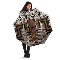 Wahaika New Zealand Umbrella Maori Weapon Kowhaiwhai Fern Poutama Motifs