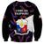 Philippines Football Sweatshirt 2023 World Cup Go Filipinas Feather Black Version LT14 - Polynesian Pride