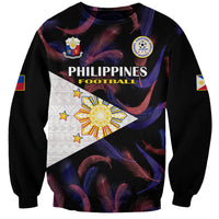 Custom Philippines Football Sweatshirt 2023 World Cup Go Filipinas Feather Black Version LT14 Unisex Black - Polynesian Pride