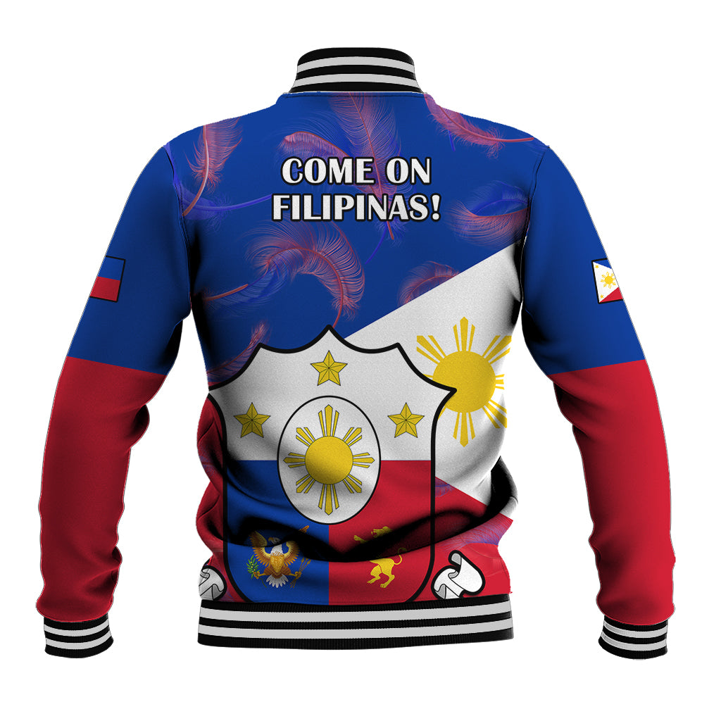 Philippines Football Baseball Jacket 2023 World Cup Go Filipinas Feather Flag Version LT14 - Polynesian Pride
