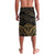 Black and Gold Polynesia Lavalava Plumeria Tattoo With Polynesian Pattern