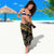 Black and Gold Polynesia Sarong Plumeria Tattoo With Polynesian Pattern