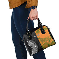 Custom Fiji And Australia Rugby Shoulder Handbag Fijian Tapa Pattern With Aussie Aboriginal Art LT14 - Polynesian Pride