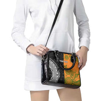 Custom Fiji And Australia Rugby Shoulder Handbag Fijian Tapa Pattern With Aussie Aboriginal Art LT14 - Polynesian Pride