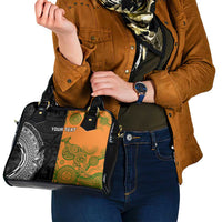 Custom Fiji And Australia Rugby Shoulder Handbag Fijian Tapa Pattern With Aussie Aboriginal Art LT14 - Polynesian Pride