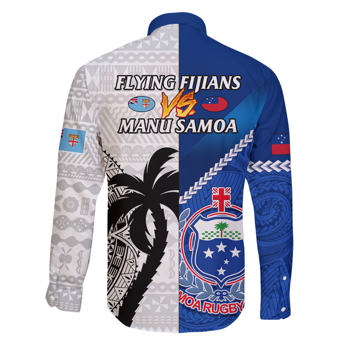 fiji-and-samoa-rugby-family-matching-summer-maxi-dress-and-hawaiian-shirt-2023-world-cup-samoan-mix-tapa-pattern