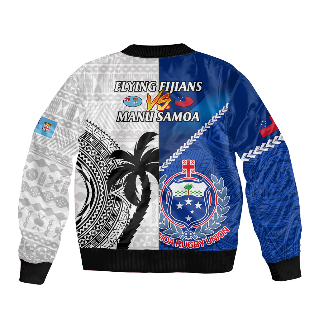 fiji-and-samoa-rugby-sleeve-zip-bomber-jacket-2023-world-cup-samoan-mix-tapa-pattern
