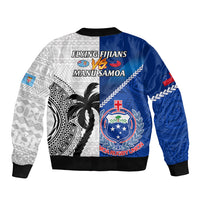 fiji-and-samoa-rugby-sleeve-zip-bomber-jacket-2023-world-cup-samoan-mix-tapa-pattern