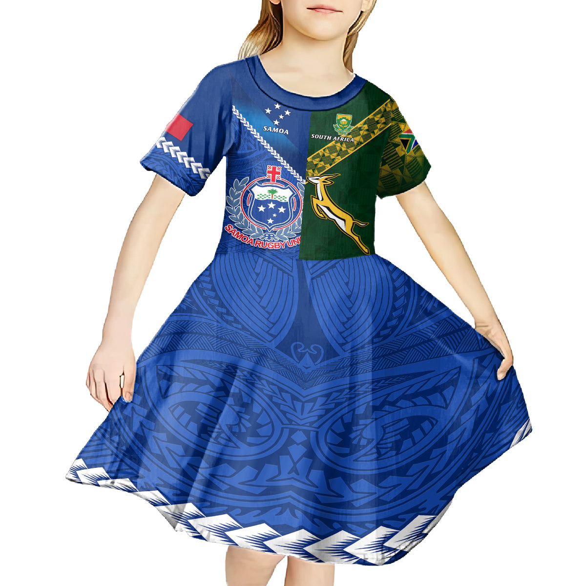 custom-samoa-and-south-africa-rugby-kid-short-sleeve-dress-2023-world-cup-manu-samoa-with-springboks