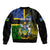 personalised-south-sea-islanders-sleeve-zip-bomber-jacket-kanakas-with-solomon-islands-coat-of-arms