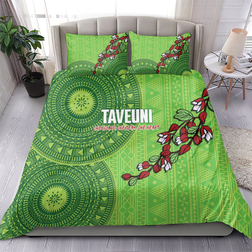Taveuni Fiji 2026 Rugby Bedding Set Tagimoucia Fijian Tapa Pattern LT14 - Polynesian Pride