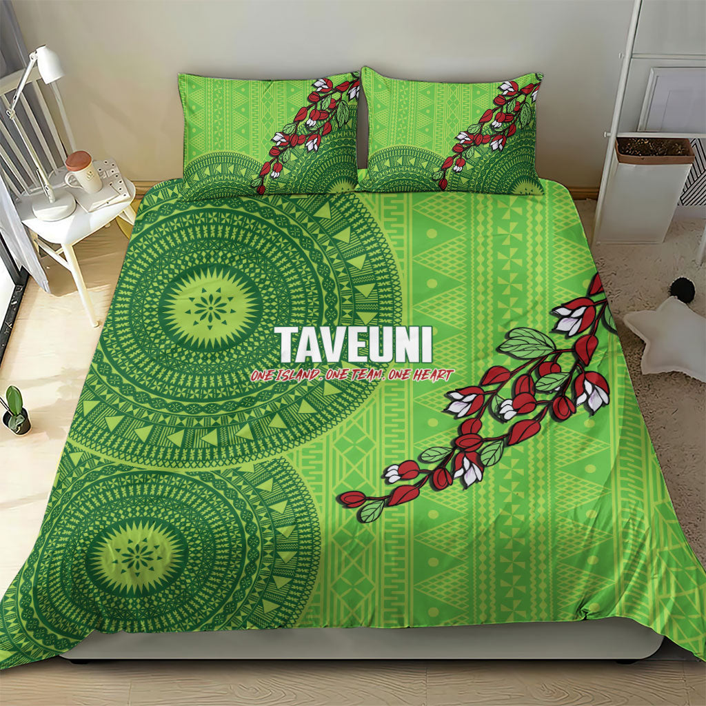 Taveuni Fiji 2026 Rugby Bedding Set Tagimoucia Fijian Tapa Pattern LT14 - Polynesian Pride