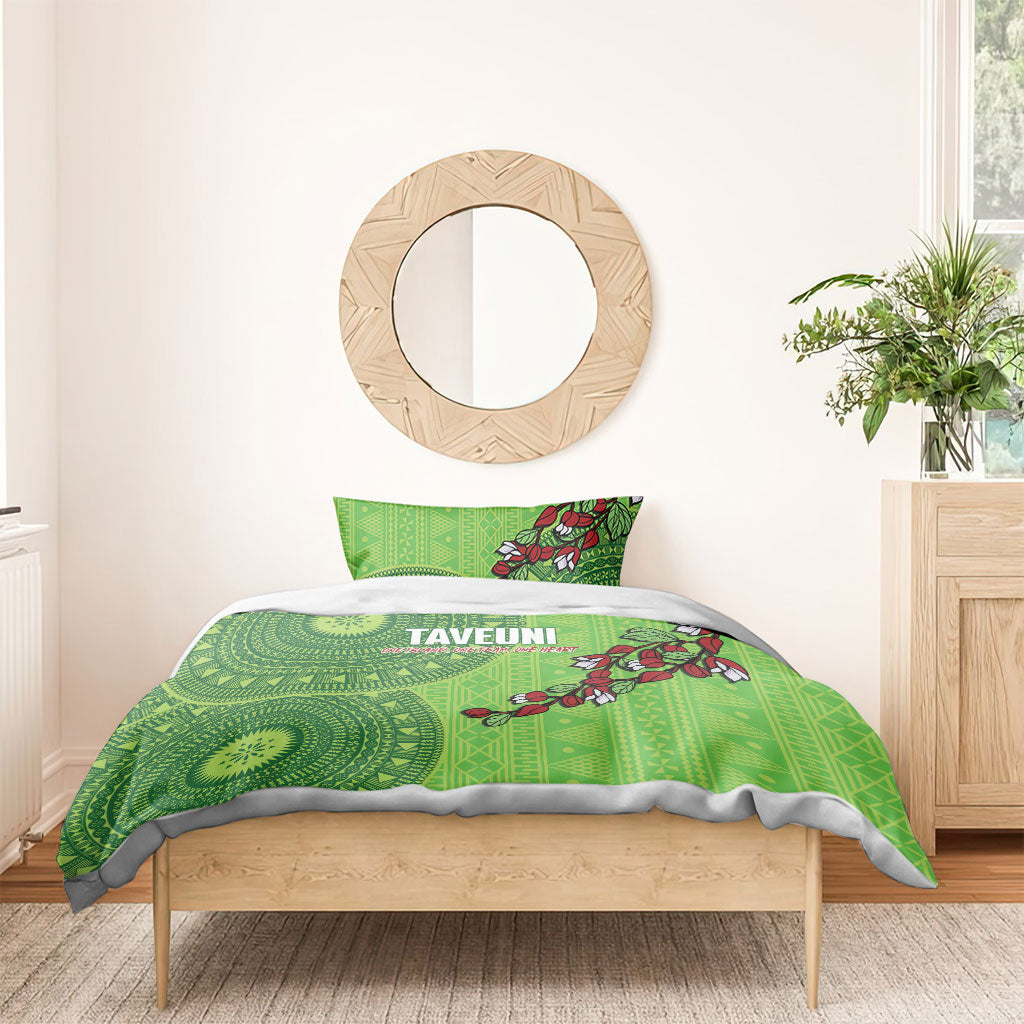 Taveuni Fiji 2026 Rugby Bedding Set Tagimoucia Fijian Tapa Pattern LT14 - Polynesian Pride