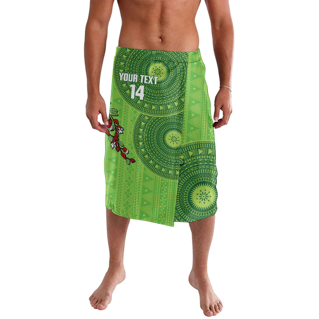 Taveuni Fiji 2026 Rugby Custom Lavalava Tagimoucia Fijian Tapa Pattern LT14 Green - Polynesian Pride