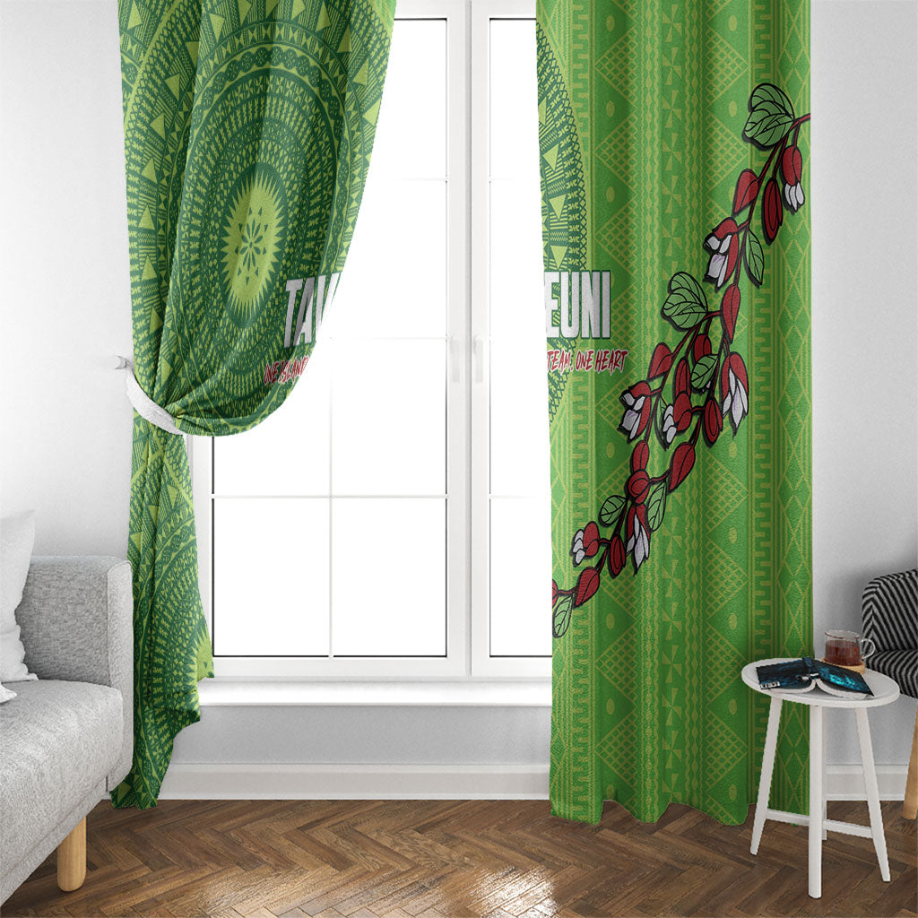 Taveuni Fiji 2026 Rugby Window Curtain Tagimoucia Fijian Tapa Pattern LT14 - Polynesian Pride
