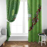 Taveuni Fiji 2026 Rugby Window Curtain Tagimoucia Fijian Tapa Pattern LT14 - Polynesian Pride