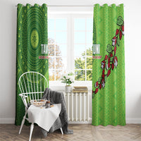 Taveuni Fiji 2026 Rugby Window Curtain Tagimoucia Fijian Tapa Pattern LT14 - Polynesian Pride