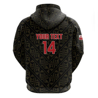 Mate Maa Tonga Rugby Custom Hoodie 2026 Tongan Ngatu Pattern Black LT14 - Polynesian Pride