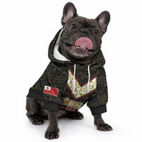 Mate Maa Tonga Rugby Custom Pet Hoodie 2026 Tongan Ngatu Pattern Black LT14 - Polynesian Pride