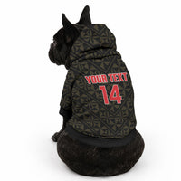 Mate Maa Tonga Rugby Custom Pet Hoodie 2026 Tongan Ngatu Pattern Black LT14 - Polynesian Pride