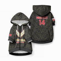 Mate Maa Tonga Rugby Custom Pet Hoodie 2026 Tongan Ngatu Pattern Black LT14 Zip-up Black - Polynesian Pride