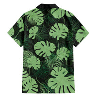 Green Hawaii Kukui Nut Lei Family Matching Off Shoulder Short Dress and Hawaiian Shirt Hawaiian Pattern Monstera Tropical Vibes LT14 - Polynesian Pride