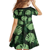 Green Hawaii Kukui Nut Lei Family Matching Summer Maxi Dress and Hawaiian Shirt Hawaiian Pattern Monstera Tropical Vibes LT14 - Polynesian Pride