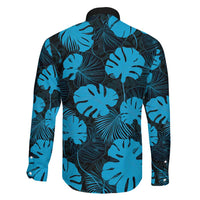 Blue Hawaii Kukui Nut Lei Family Matching Long Sleeve Bodycon Dress and Hawaiian Shirt Hawaiian Pattern Monstera Tropical Vibes LT14 - Polynesian Pride