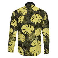 Yellow Hawaii Kukui Nut Lei Family Matching Tank Maxi Dress and Hawaiian Shirt Hawaiian Pattern Monstera Tropical Vibes LT14 - Polynesian Pride