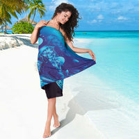 Purple Paradise Polynesia Jellyfish Sarong Plumeria Polynesian Tattoo Glowing Vibes