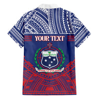 Personalised Samoa Independence Day Family Matching Long Sleeve Bodycon Dress and Hawaiian Shirt 64th Anniversary Toa O Samoa